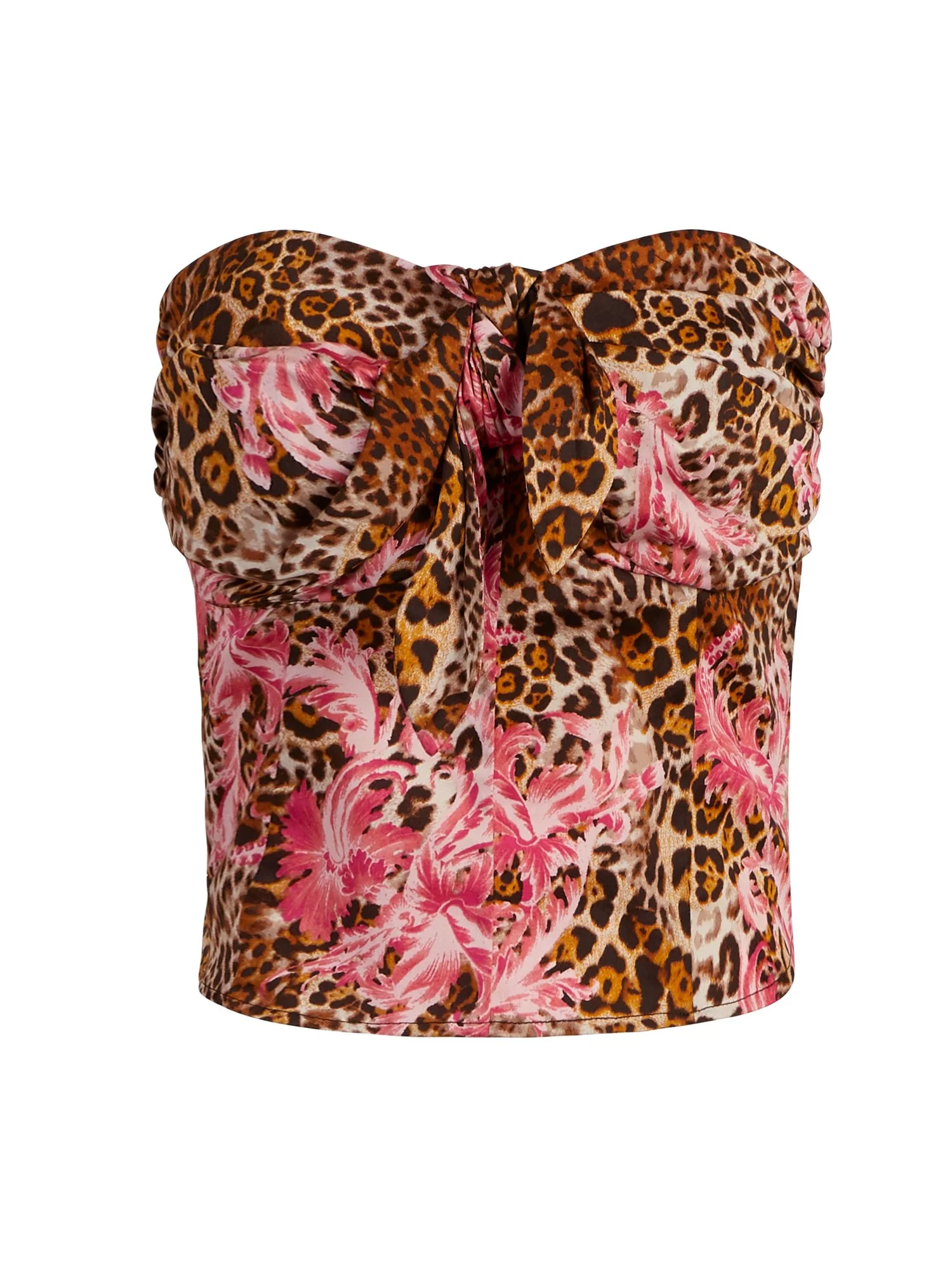 Leopard-Print Bustier Top - Image 2