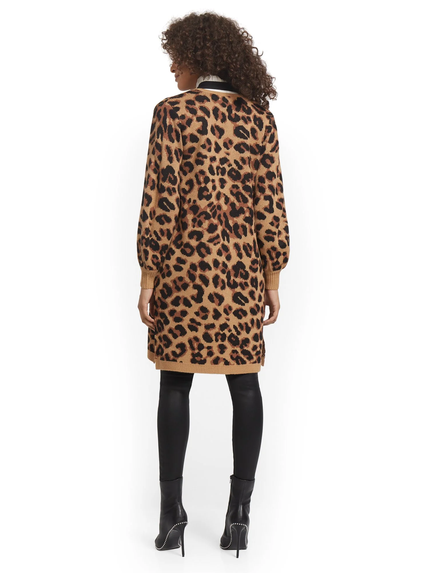 Leopard-Print Duster Cardigan - Image 3