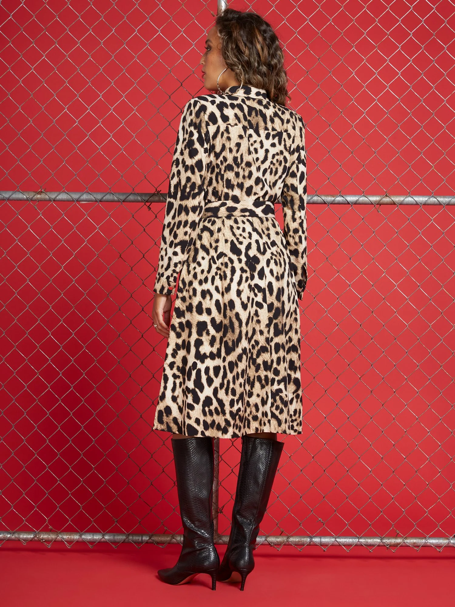 Leopard-Print Jacket Dress - Image 3