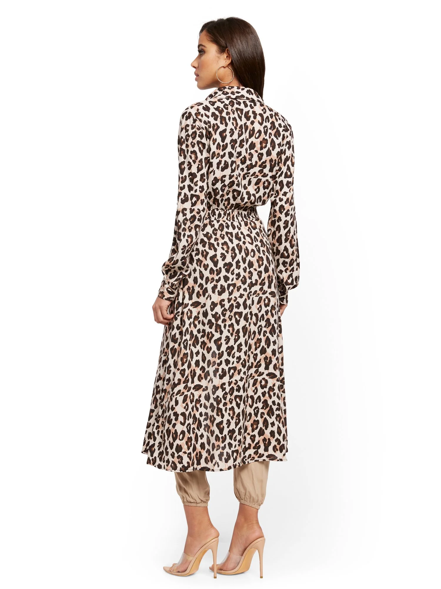 Leopard-Print Maxi Shirt - Image 3