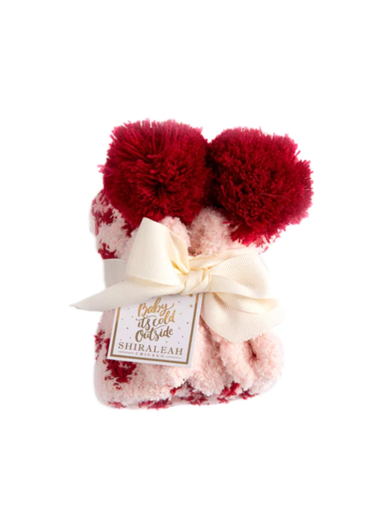 Shiraleah Leopard Print Plush Home Socks, Red - Brands We Love - Image 4
