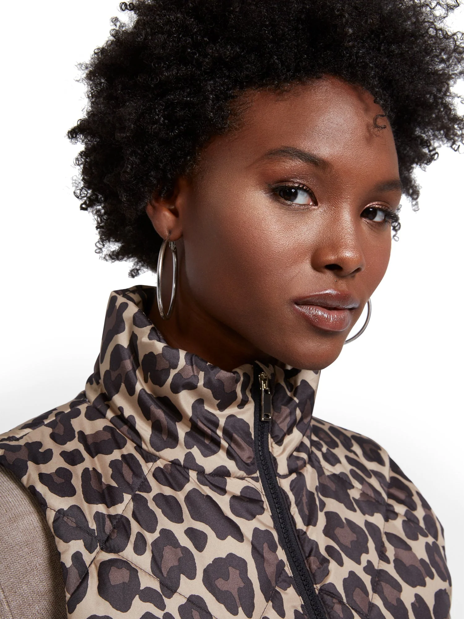 Leopard-Print Puffer Vest - Image 4