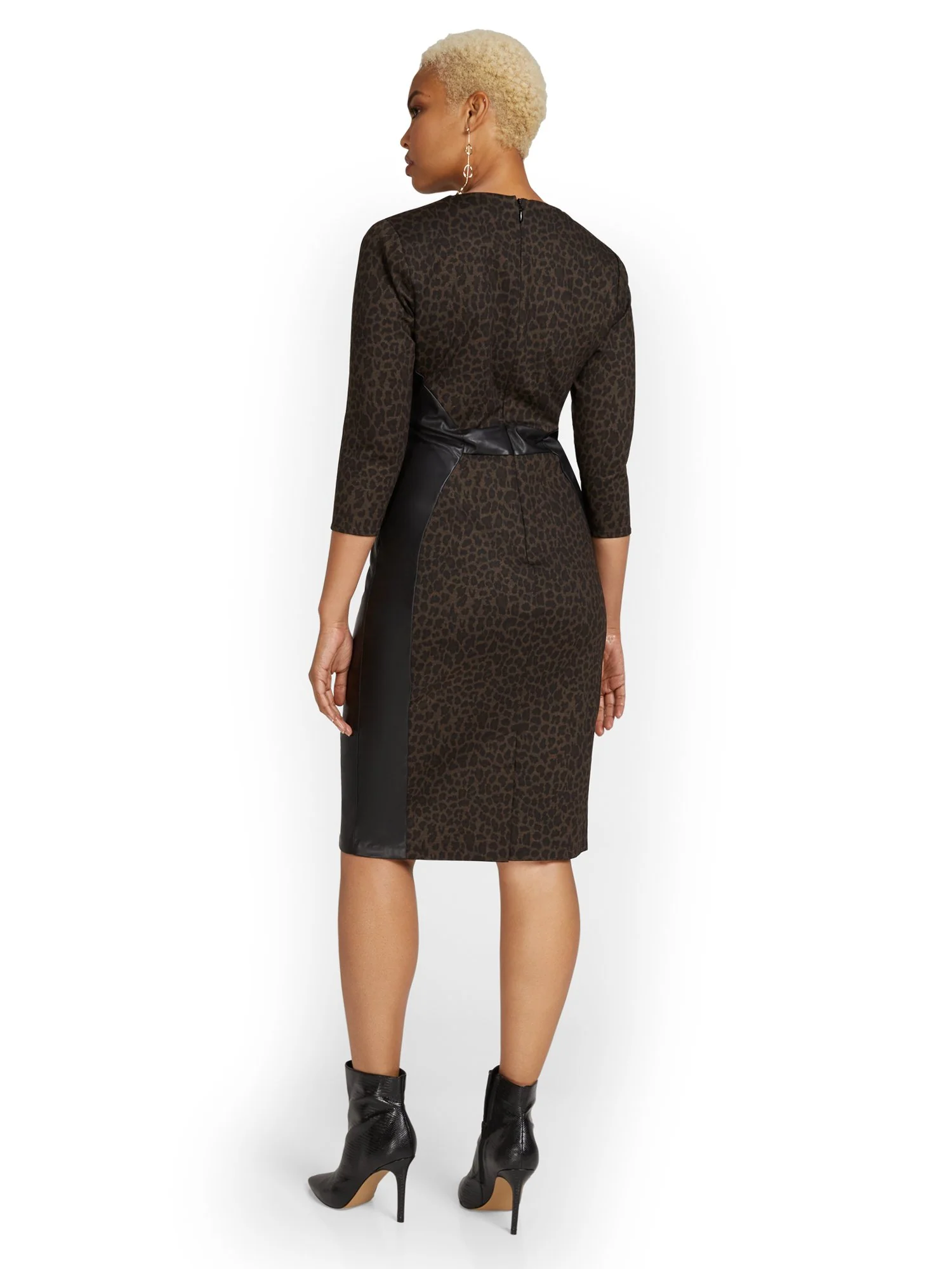 Leopard-Print Sheath Dress - Superflex - Image 3