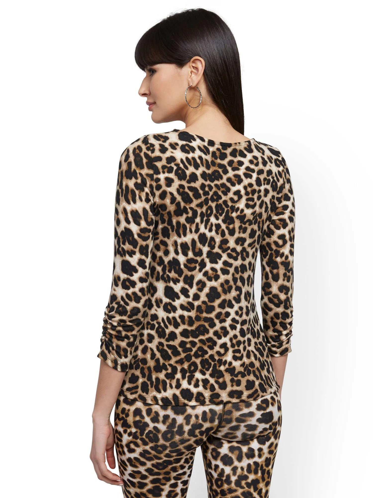 Leopard-Print Side-Twist Top - Image 3