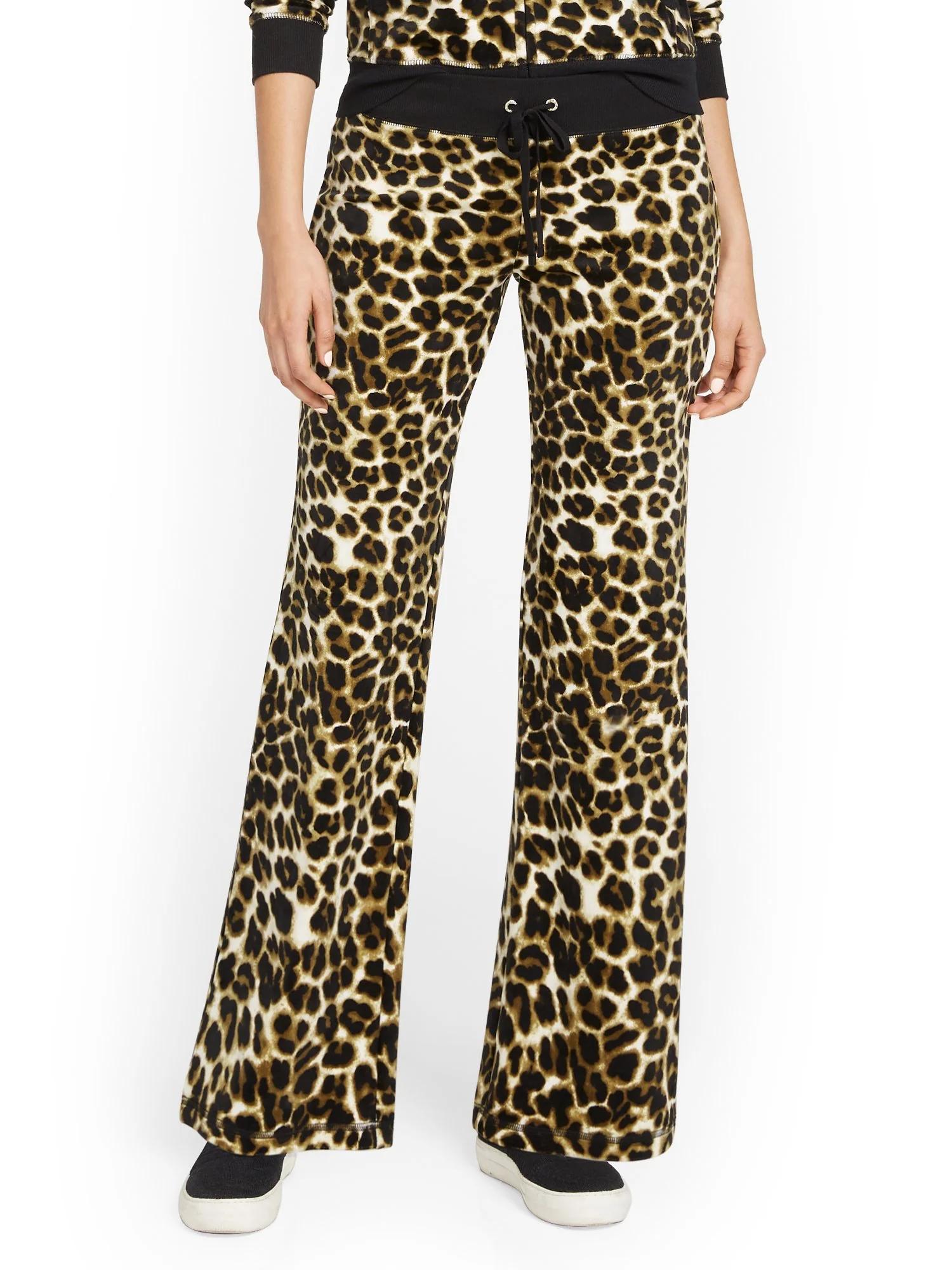 Leopard-Print Velour Straight-Leg Pant - Dreamy Velour Collection - Image 2