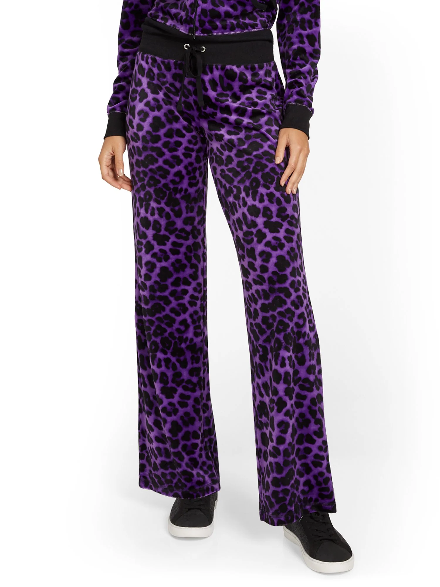 Leopard-Print Velour Straight-Leg Pant - Dreamy Velour Collection - Image 6