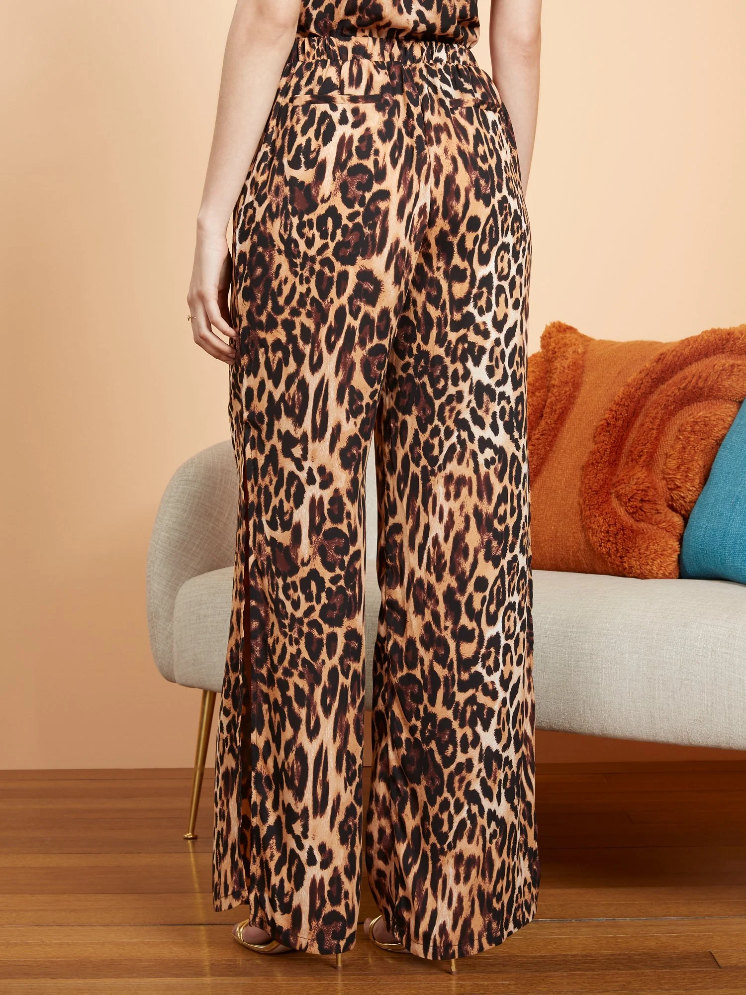 Leopard-Print Wide-Leg Pant - Image 3
