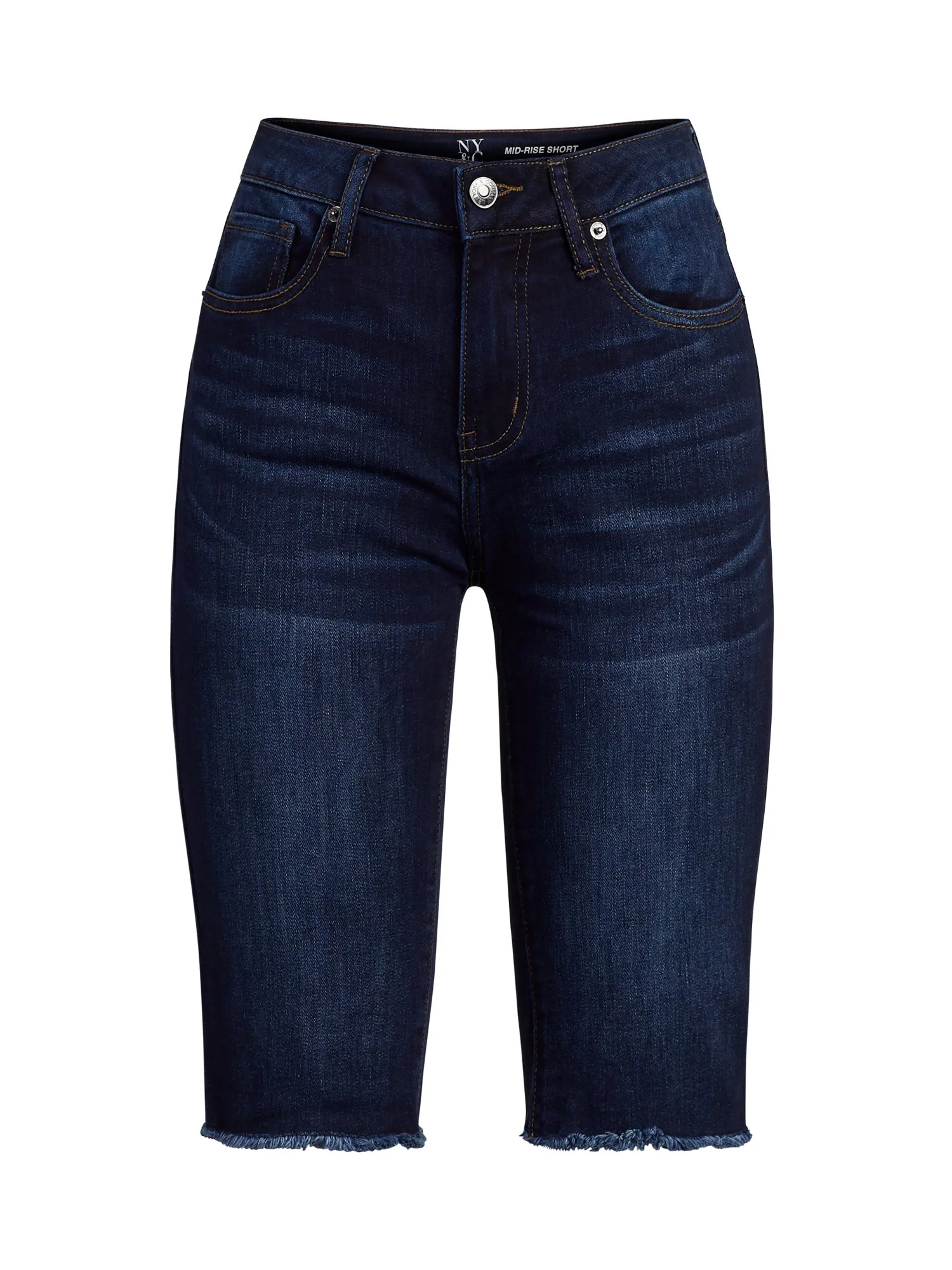 Lexi Mid-Rise Super-Skinny 13-Inch Bermuda Short - Bluebird Blue - Image 2