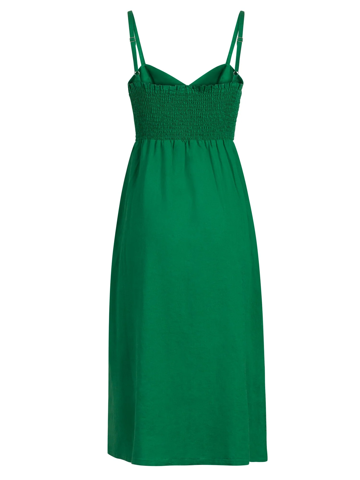 Linen-Blend Midi Dress - Image 6