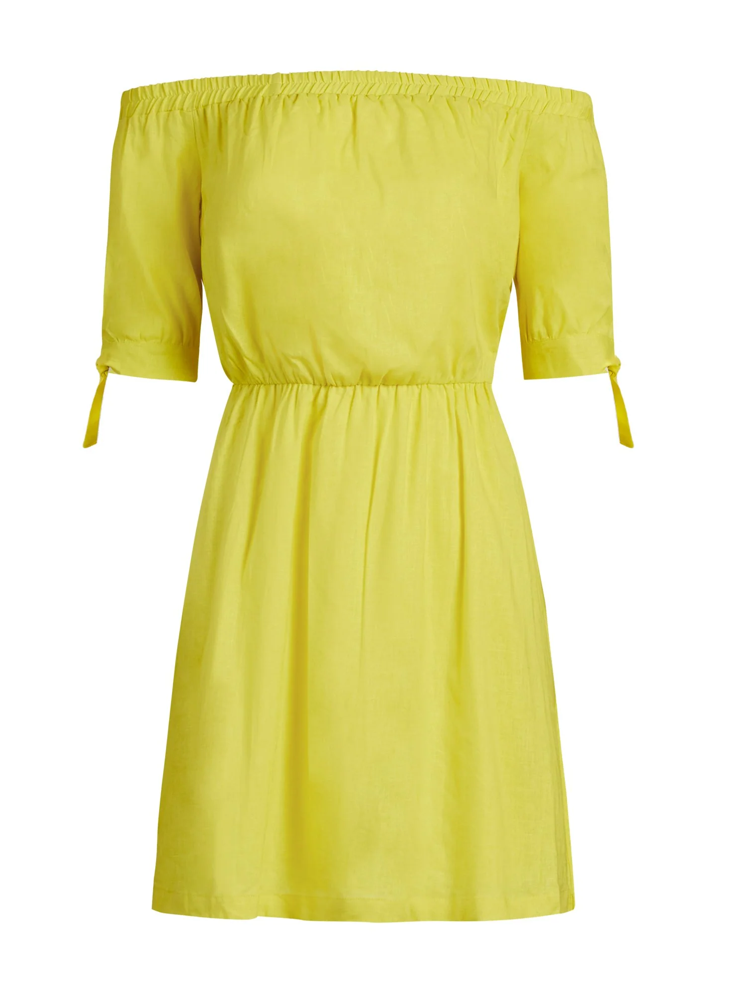 Linen-Blend Off-The-Shoulder Shift Dress - Image 9