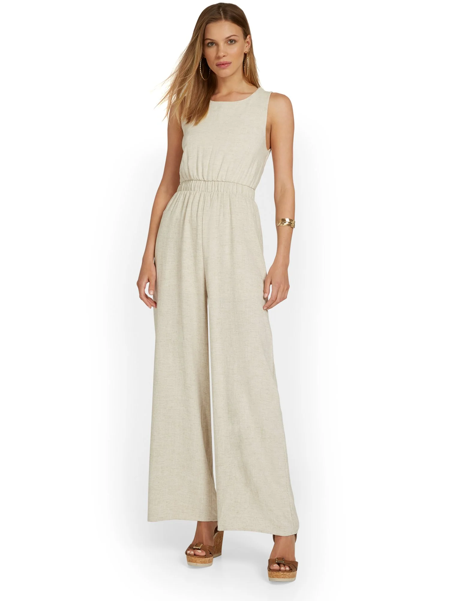 Gilli Linen-Blend Open-Back Jumpsuit - Brands We Love - Image 2