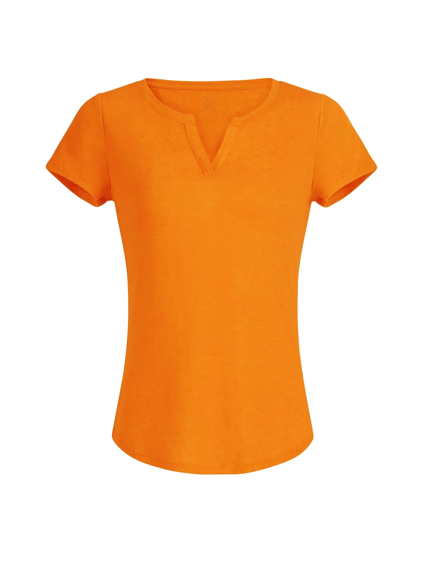 Linen-Blend Split-Neck Tee - Image 14