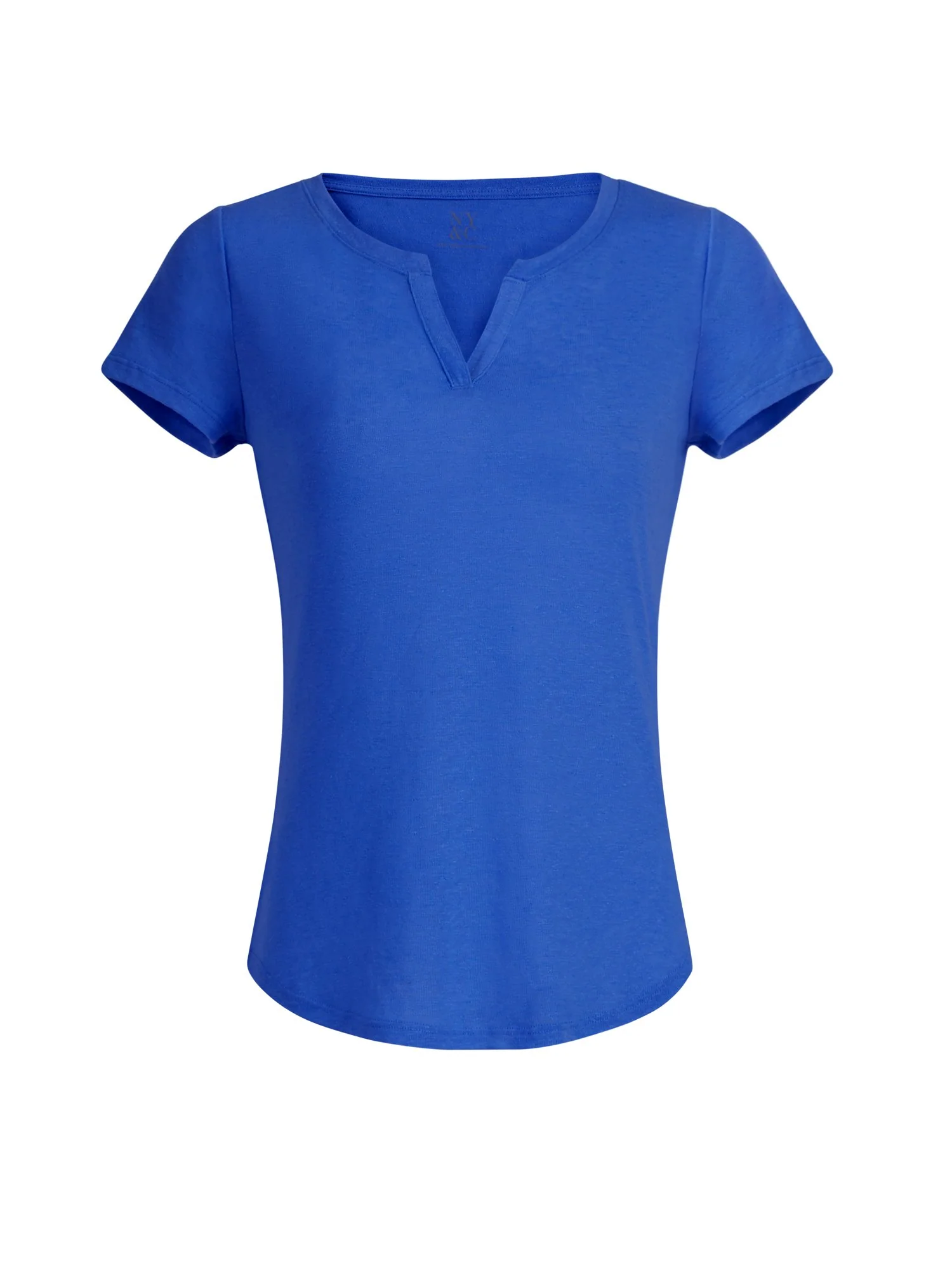 Linen-Blend Split-Neck Tee - Image 23