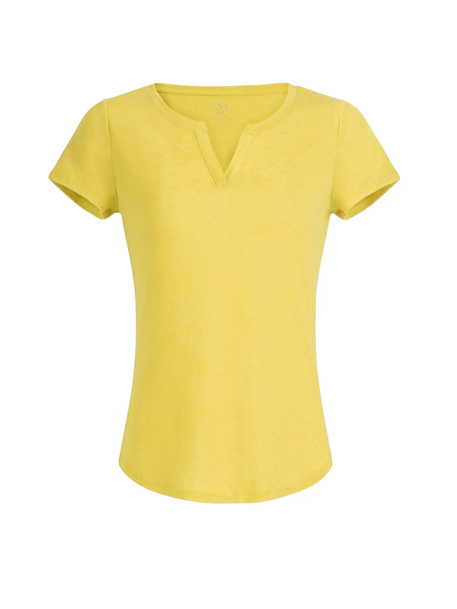Linen-Blend Split-Neck Tee - Image 26
