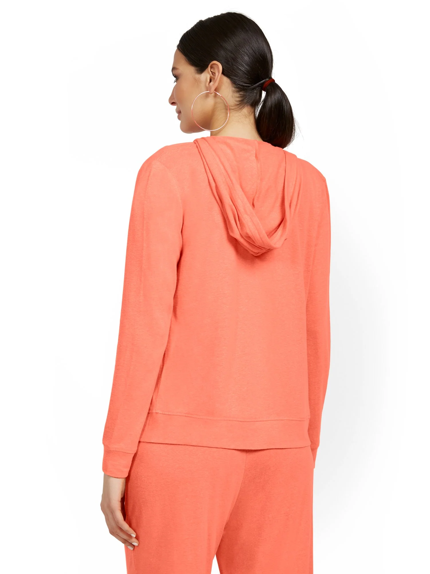 Linen-Blend Zip-Up Jacket - Image 3
