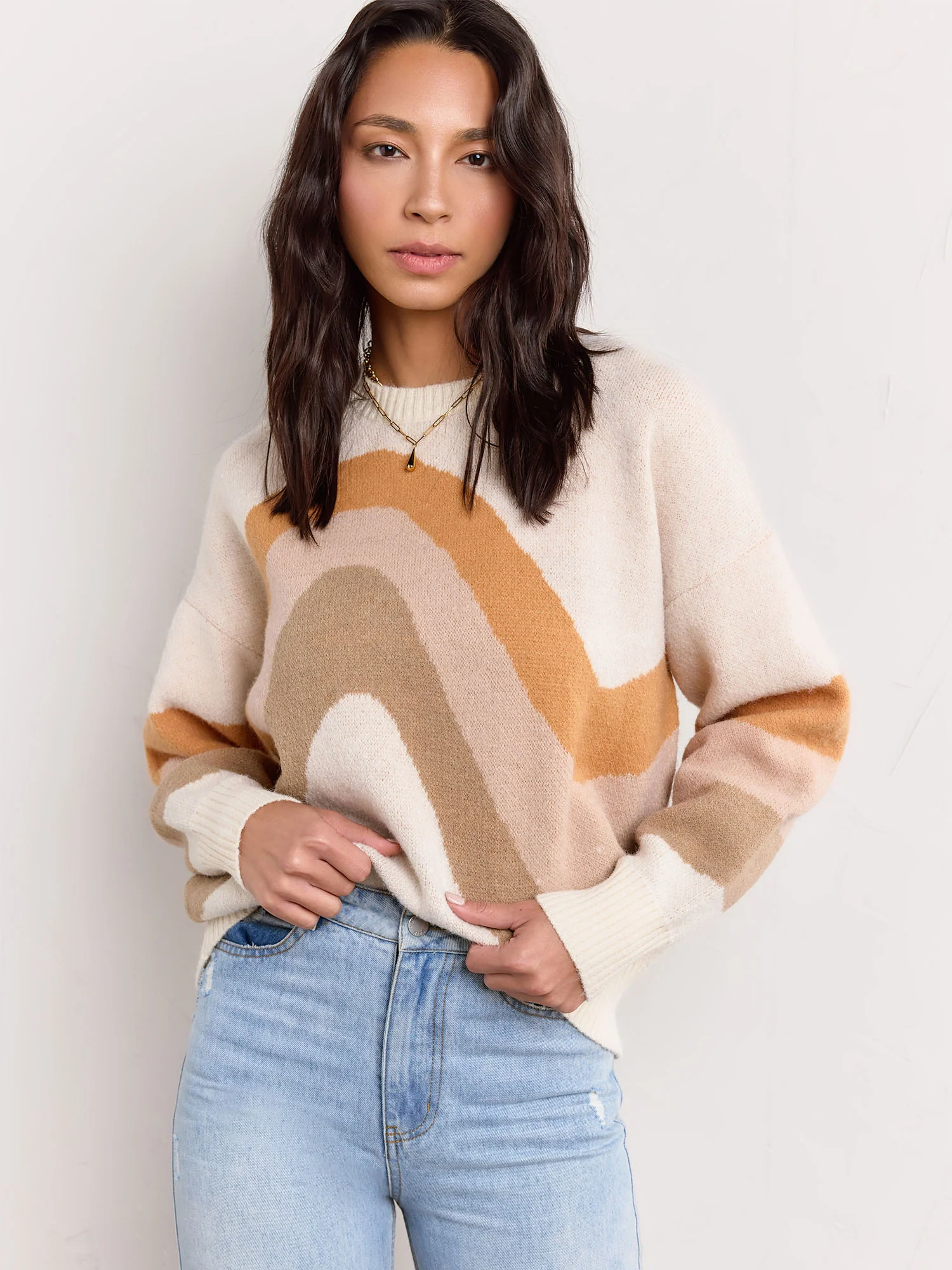 Long-Sleeve Abstract Swirl Pullover - Papermoon - Image 2