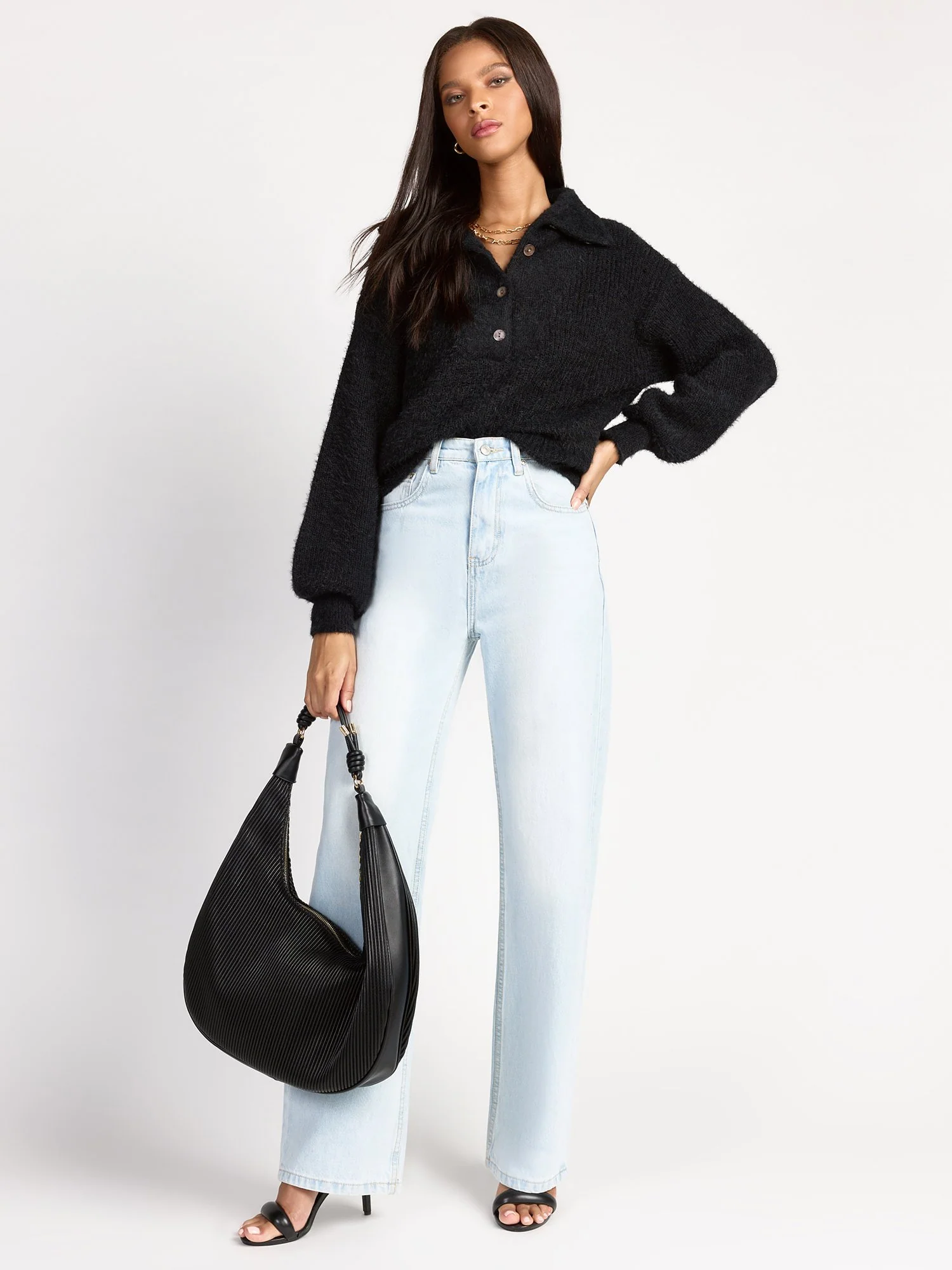 Long-Sleeve Eyelash Pullover - RD Style - Image 4