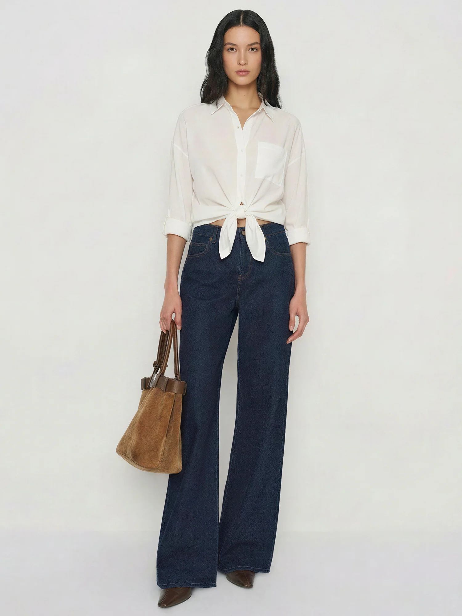 Longsleeves Chiffon Button Down Shirt - Image 7
