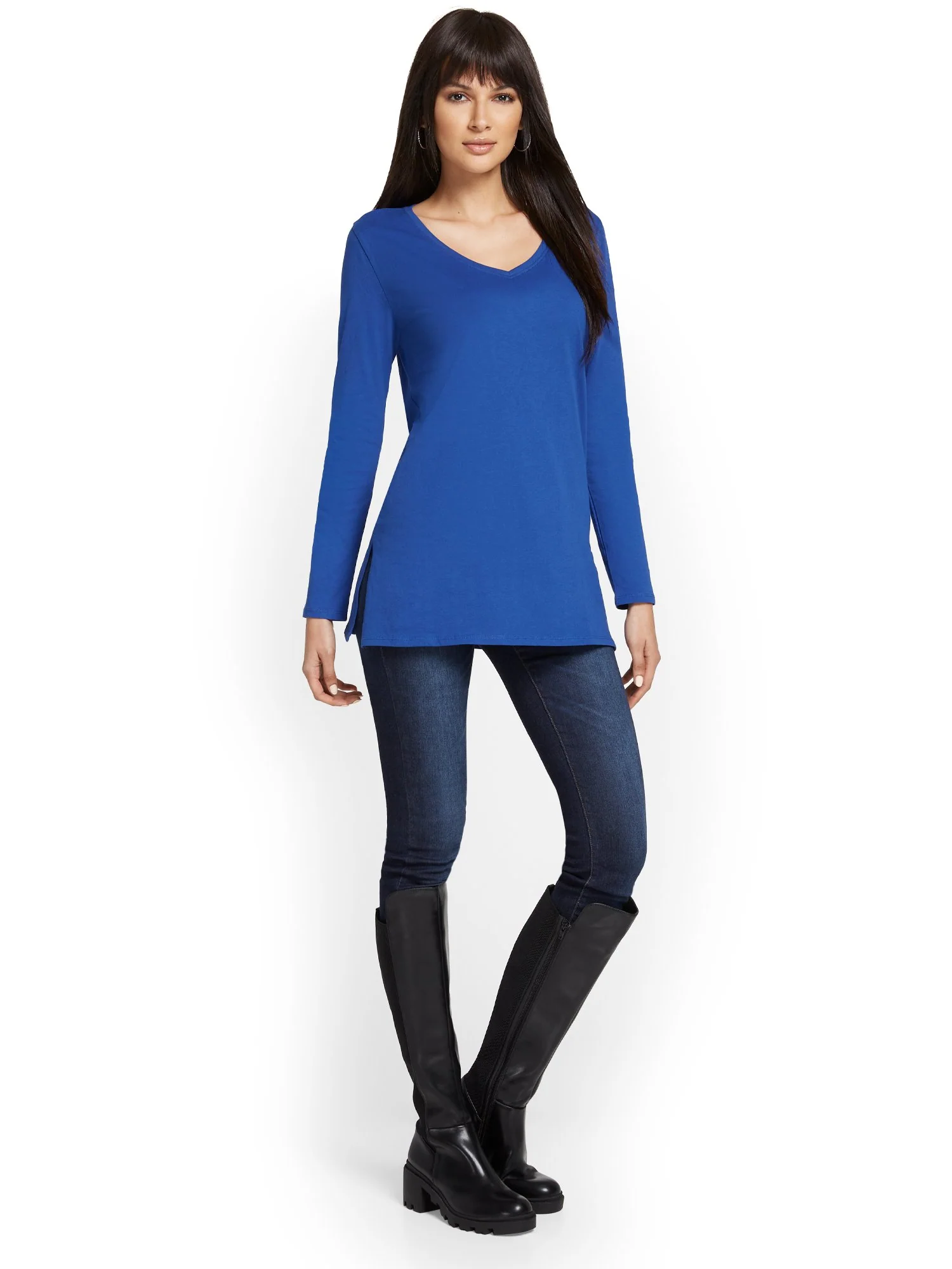 Long-Sleeve Perfect Tunic Top - Image 17