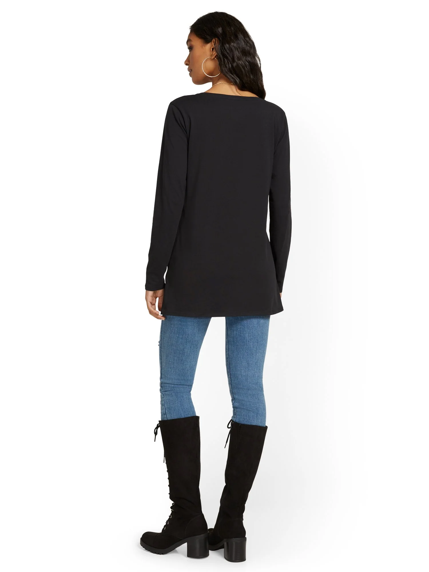 Long-Sleeve Perfect Tunic Top - Image 3
