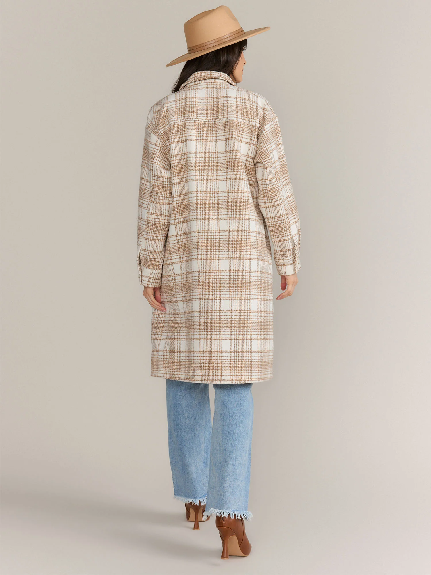 Gilli Long Sleeve Plaid Shacket - Brands We Love - Image 3