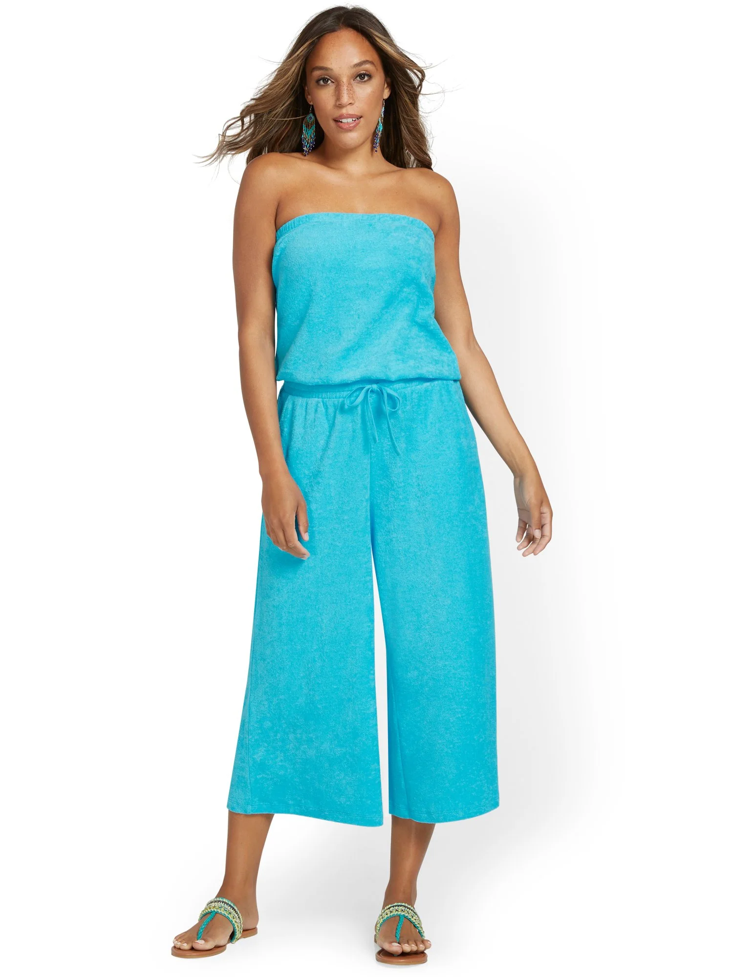 Loop Terry Wide-Leg Capri Pant - Image 12
