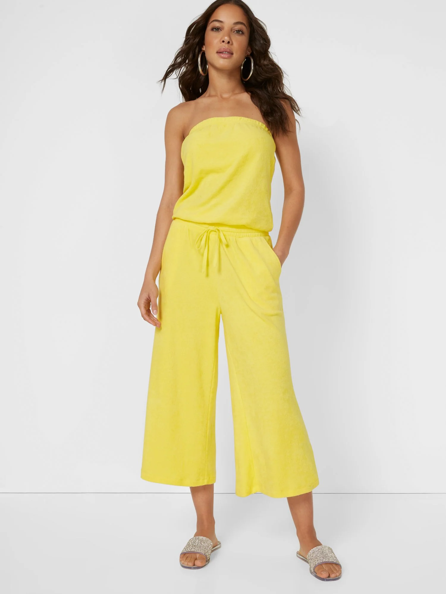 Loop Terry Wide-Leg Capri Pant - Image 16