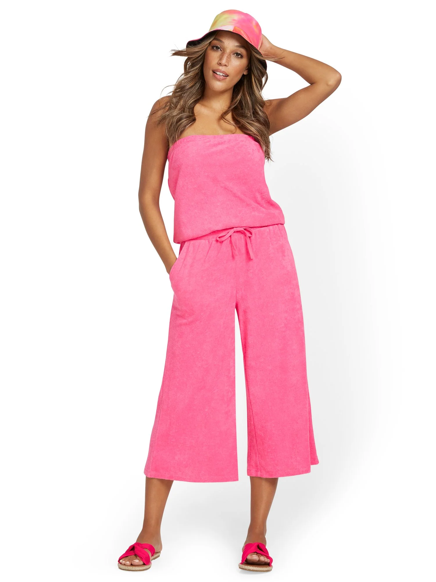 Loop Terry Wide-Leg Capri Pant - Image 8