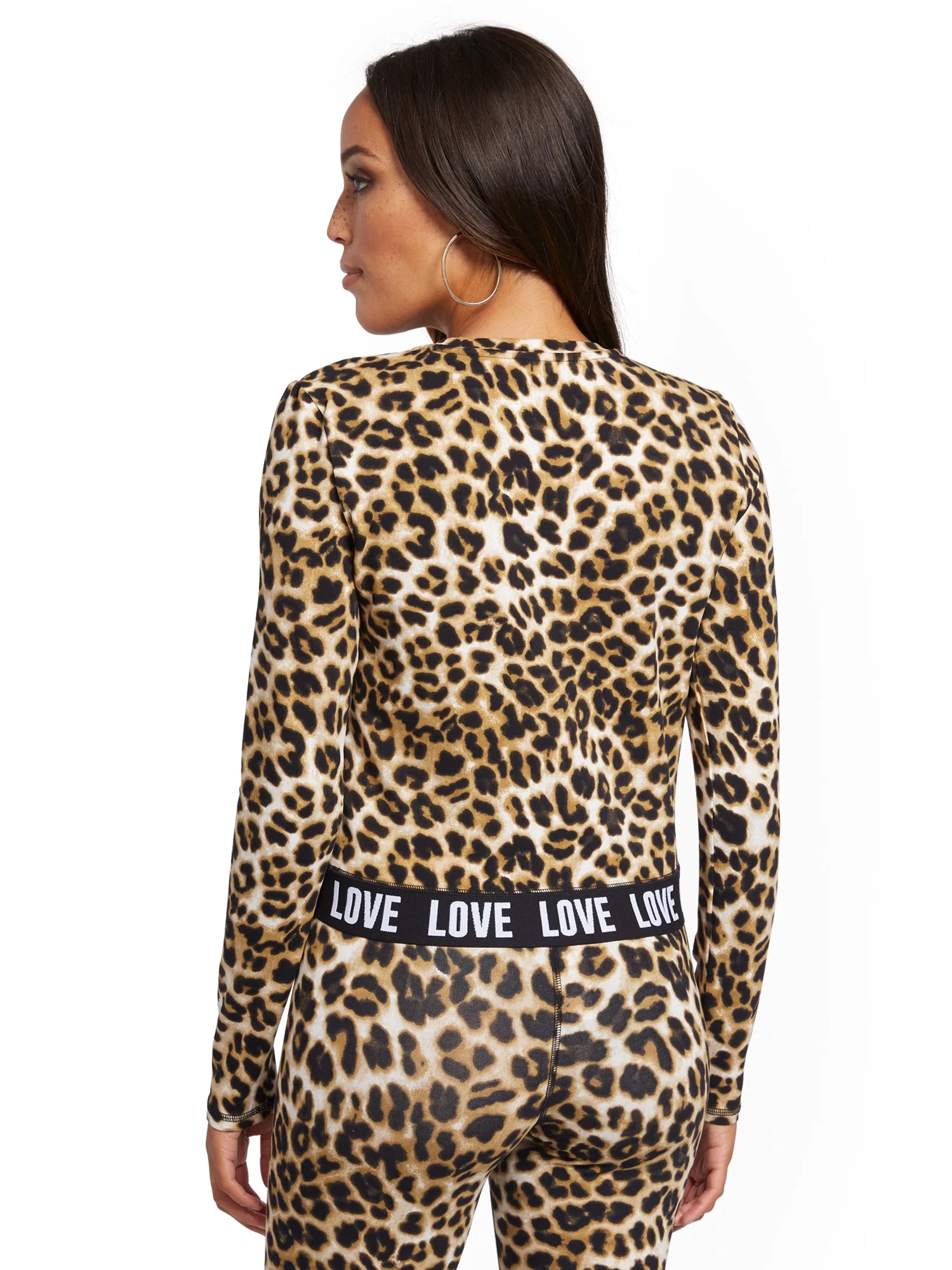 'Love' Leopard-Print Top - Image 3