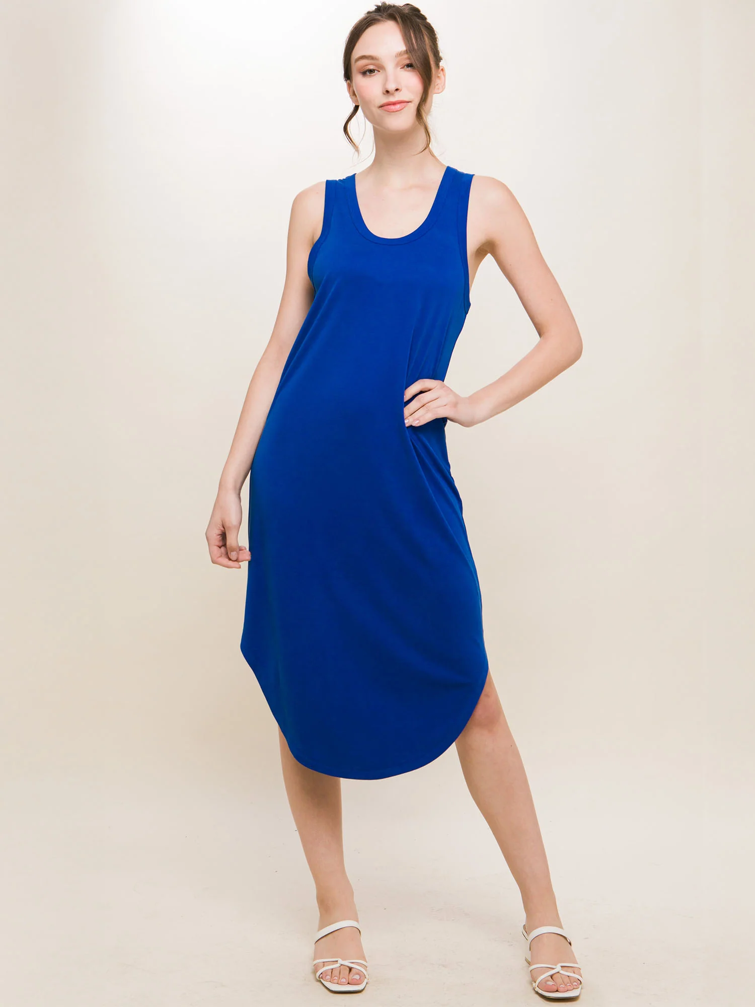 Estella Sleeveless Scoop Neck Modal Knit Midi Dress - Image 18