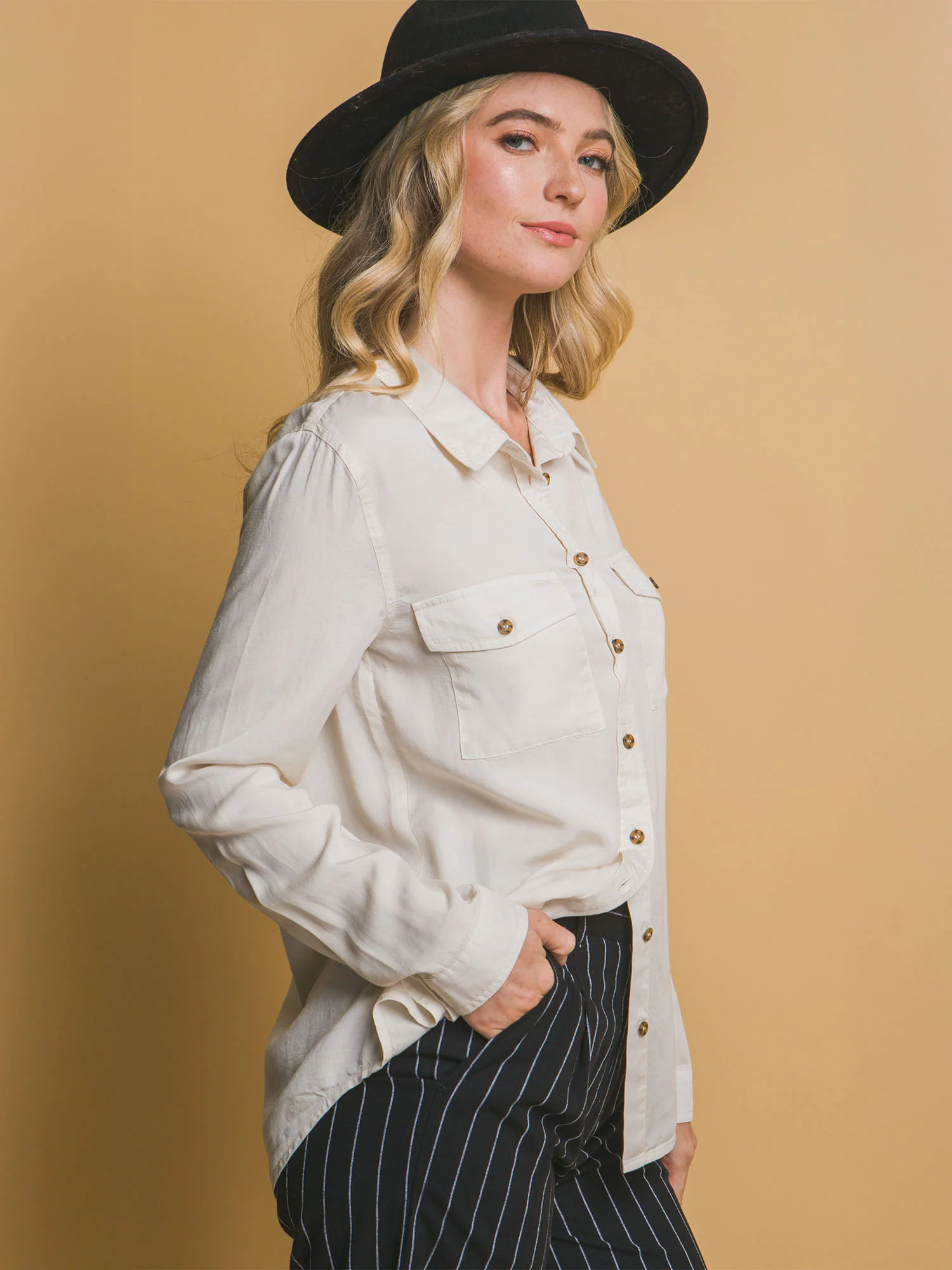 Tencel Button Down Shirt - Image 4