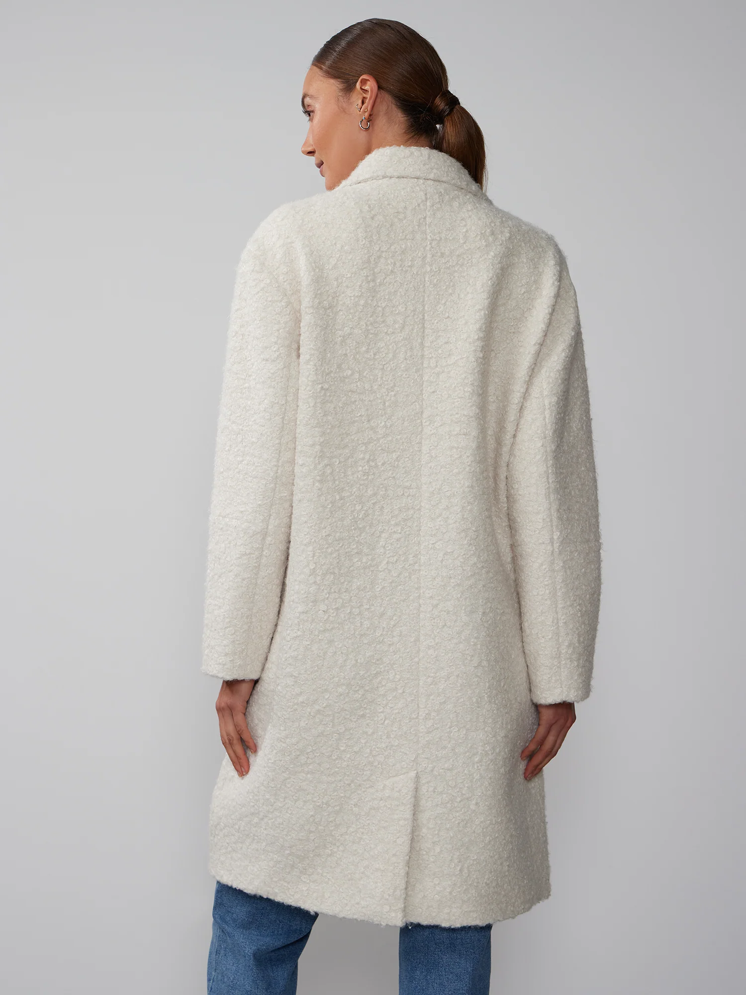 Double Breasted Sherpa Trench Coat - Image 3