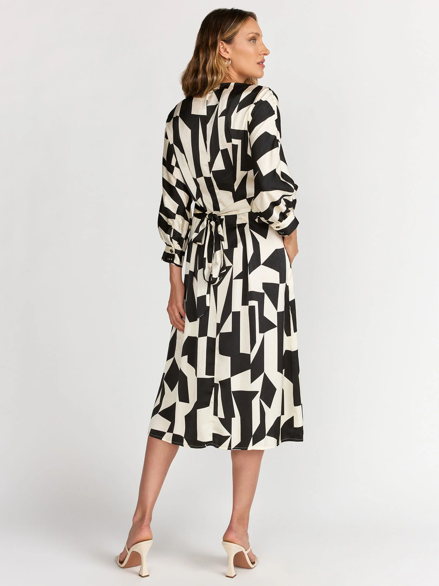 Dress Forum Abstract Print Belted Dress - Brands We Love - Image 3