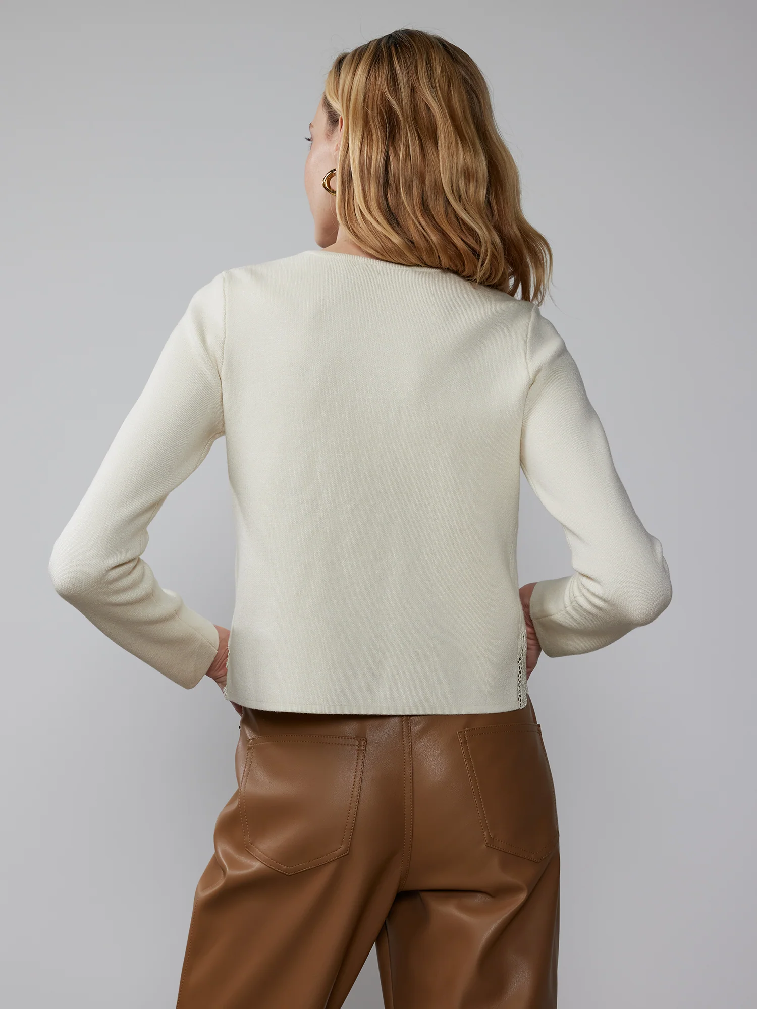 Lace Embroidery Cardigan - Image 3