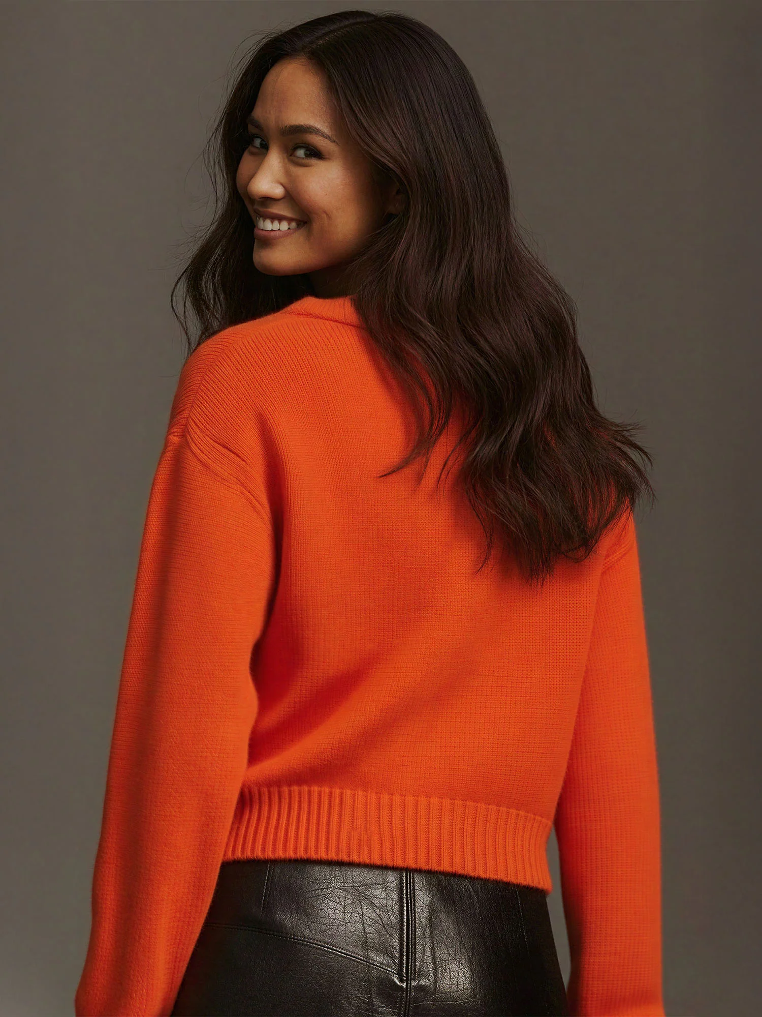 Crew Neck Seam Detail Sweater - Image 10