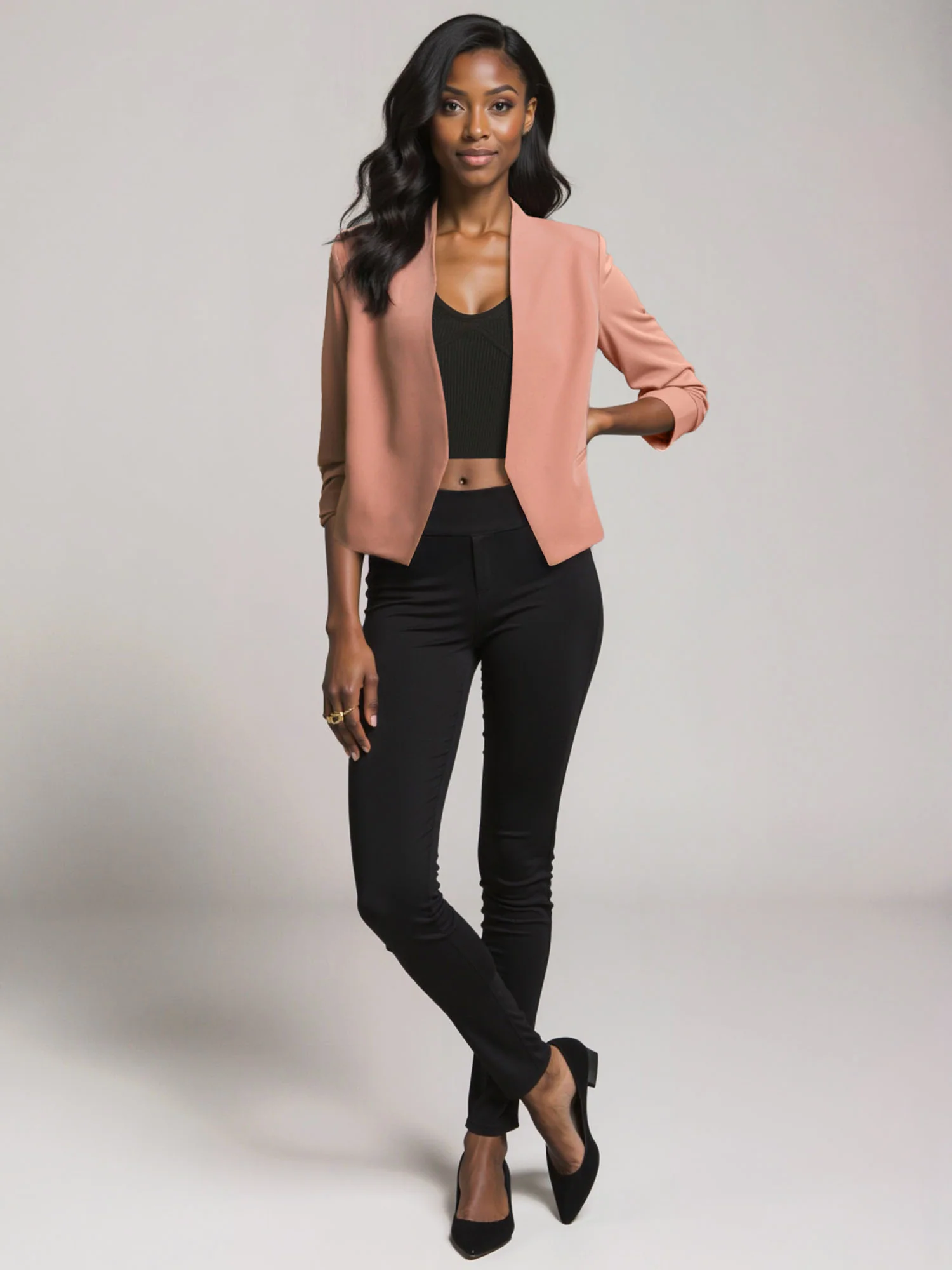 Vertigo Long Sleeve Open Blazer - Image 12