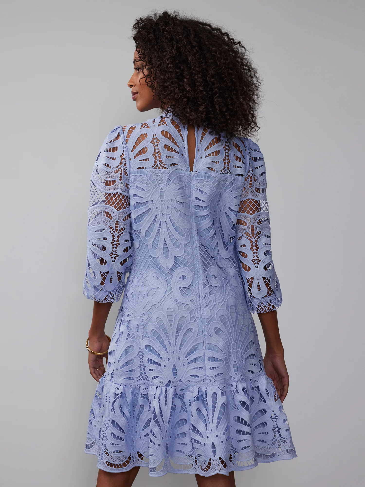 Open Lace Shift Dress - Image 7