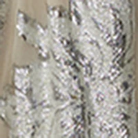 Puff Sleeve Lurex Jacquard Mini Dress - Image 5