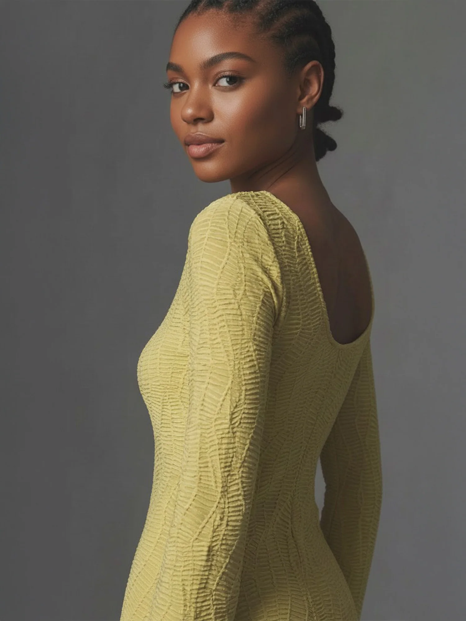 Texture Knit Maxi Sweater Dress - Image 3