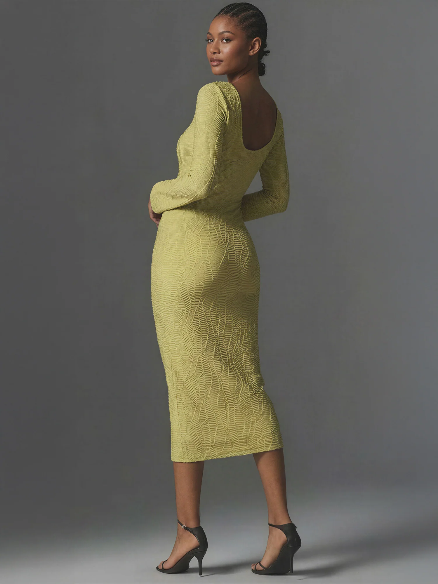Texture Knit Maxi Sweater Dress - Image 4