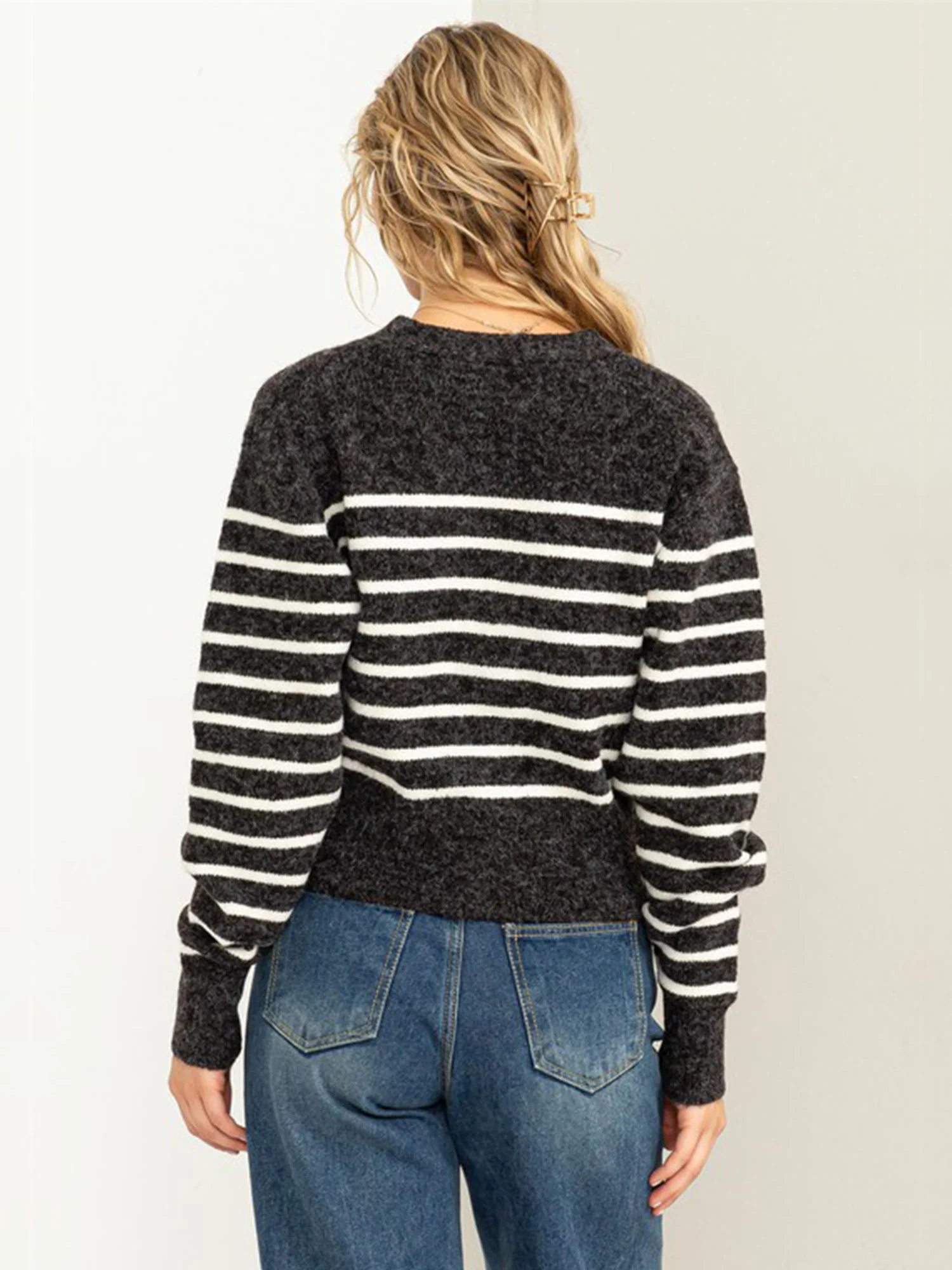 Hyfve V-Neck Striped Cardigan - Brands We Love - Image 5