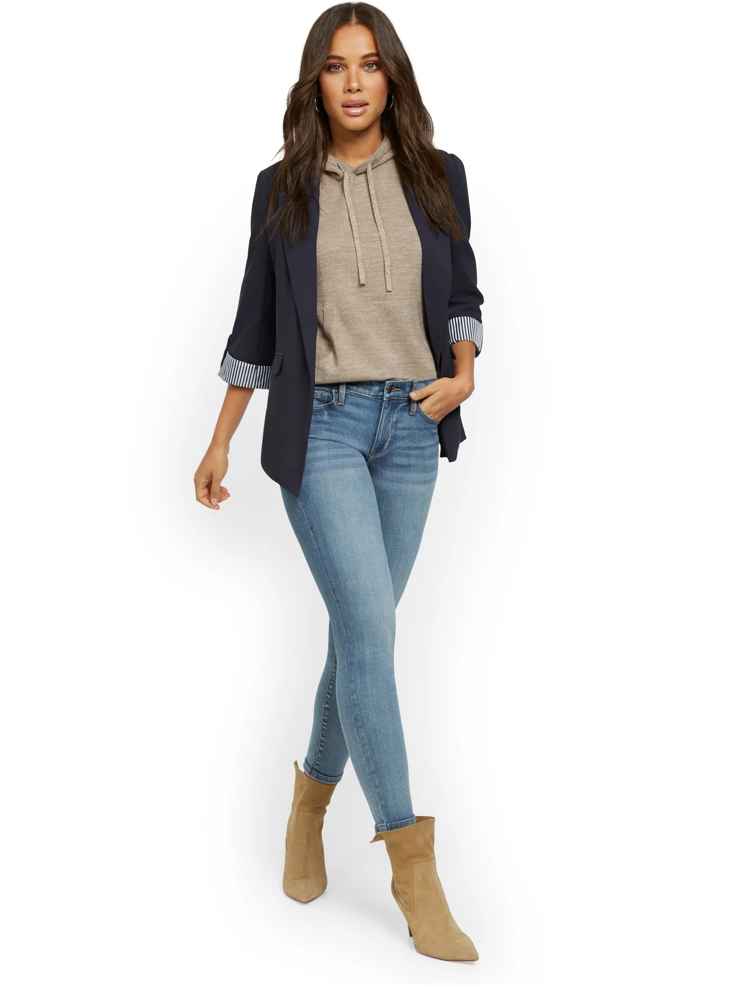 Madie 3/4-Sleeve Soft Blazer - 7th Avenue - Image 7
