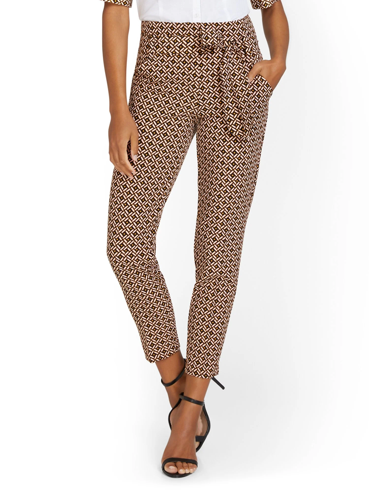 Madie Ankle Pant - Geometric-Print