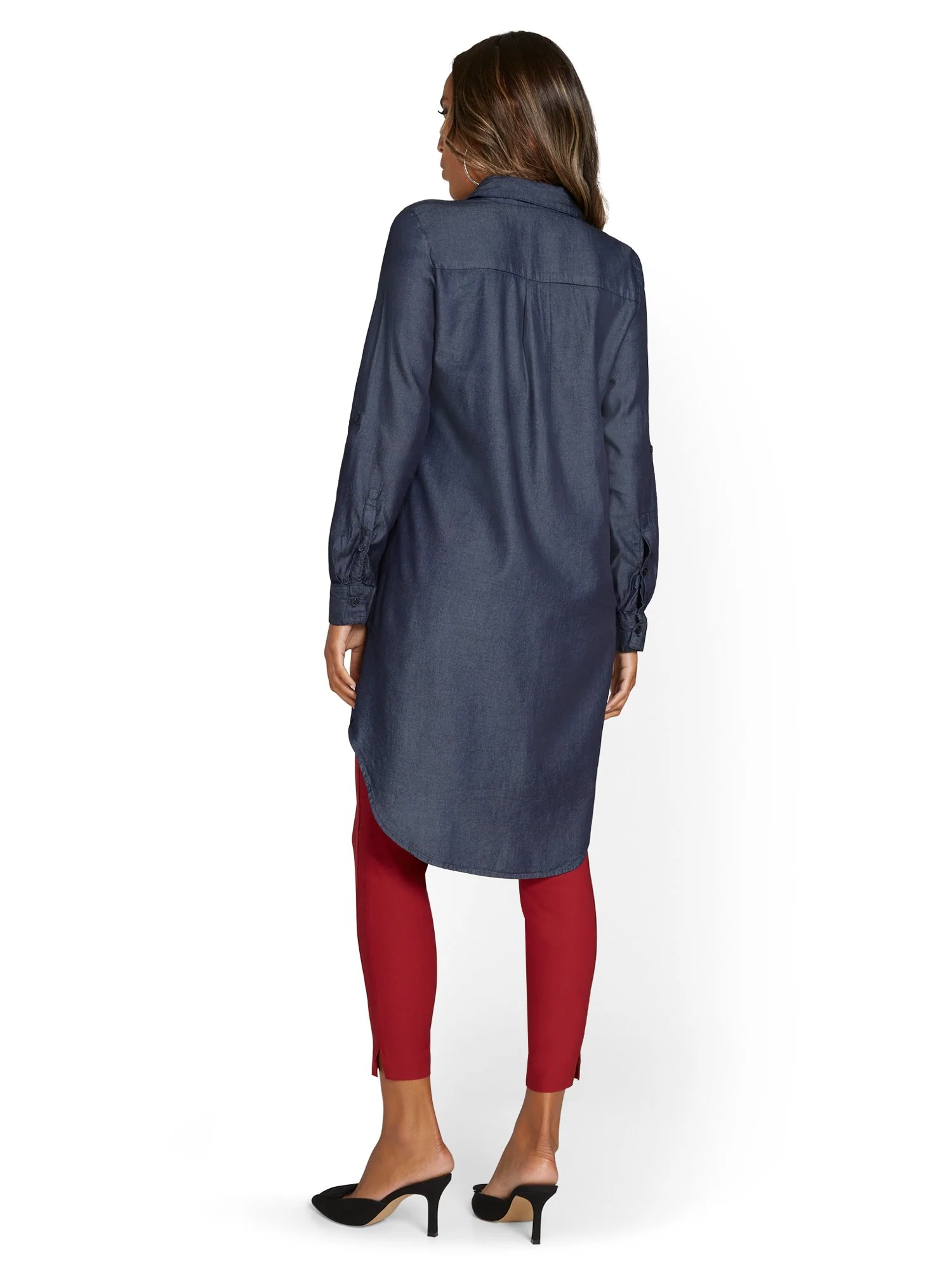 Madison Chambray Tunic Shirt - Image 3