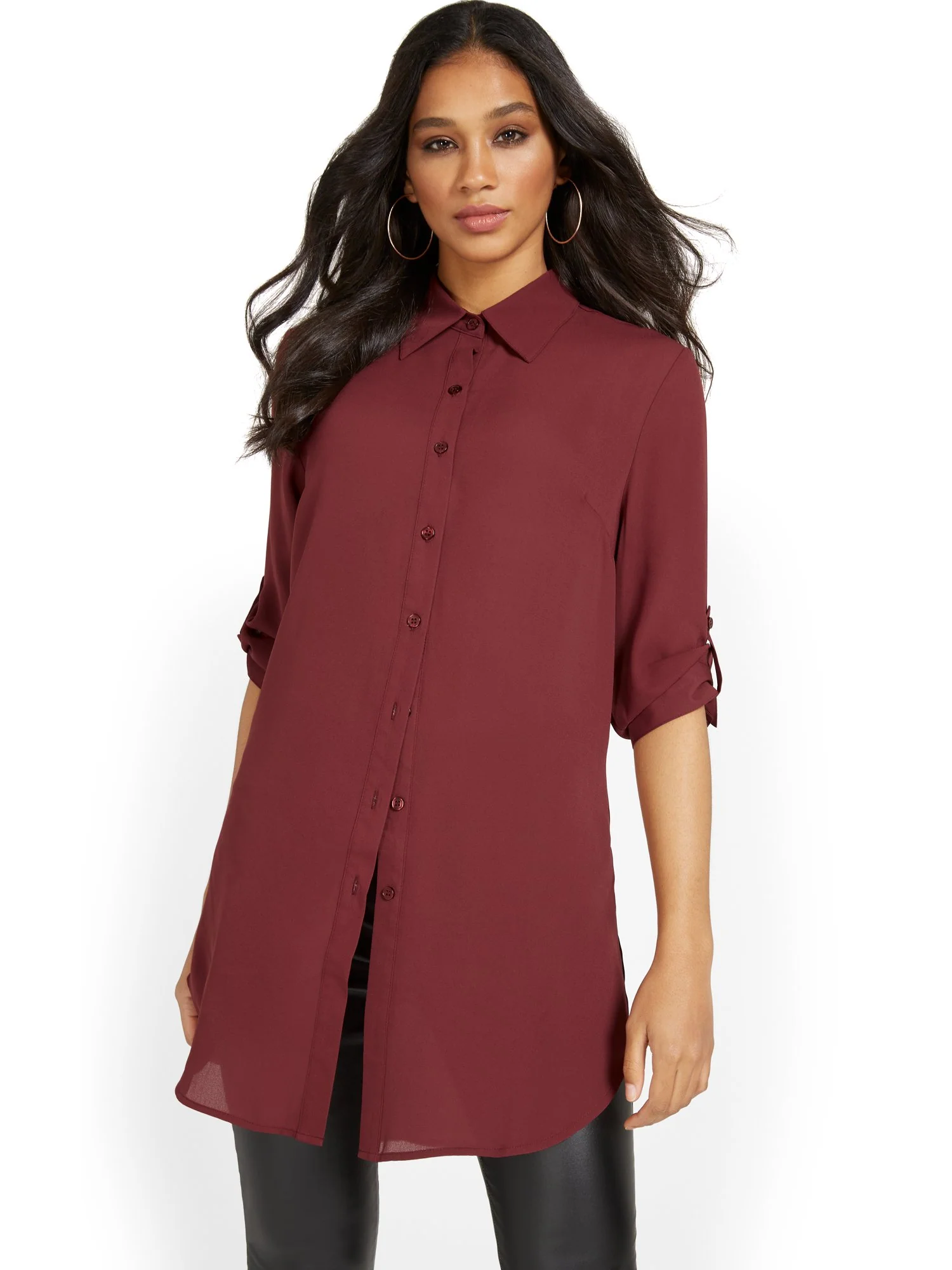 Madison Oversized Tunic Shirt - Image 9