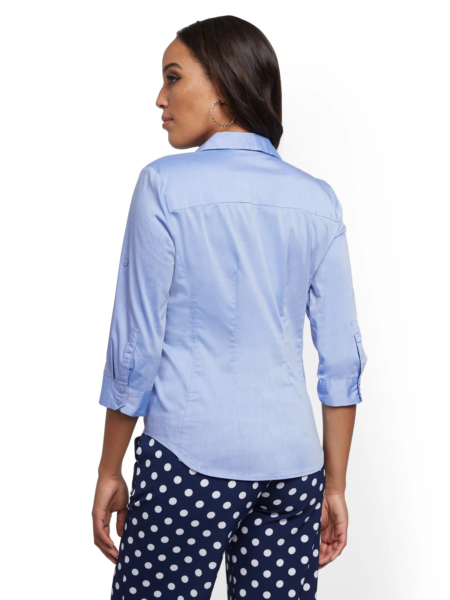 Madison Stretch Shirt - Secret Snap - 7th Avenue - Image 22