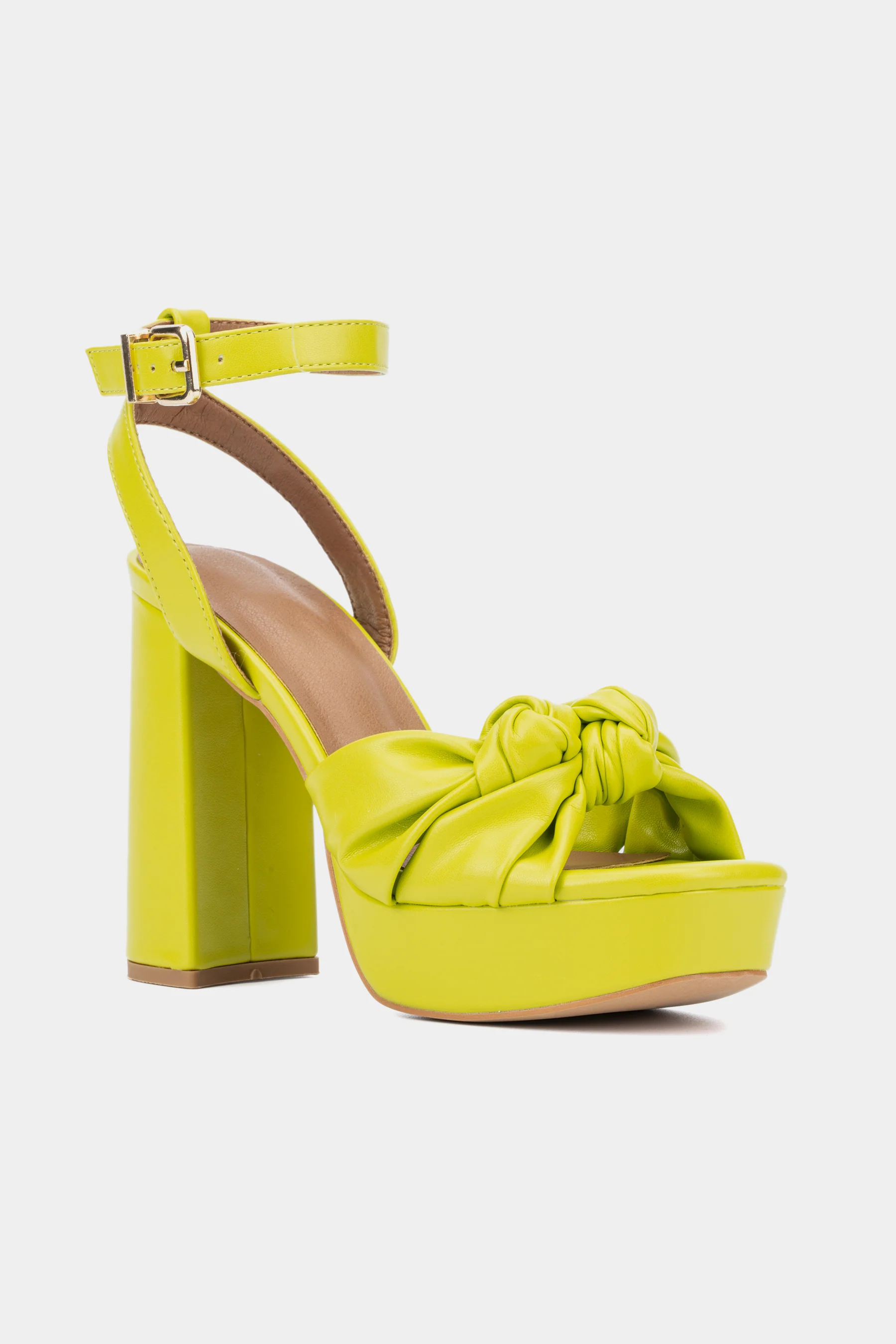 Mai Knotted Platform Block Heel - Image 8