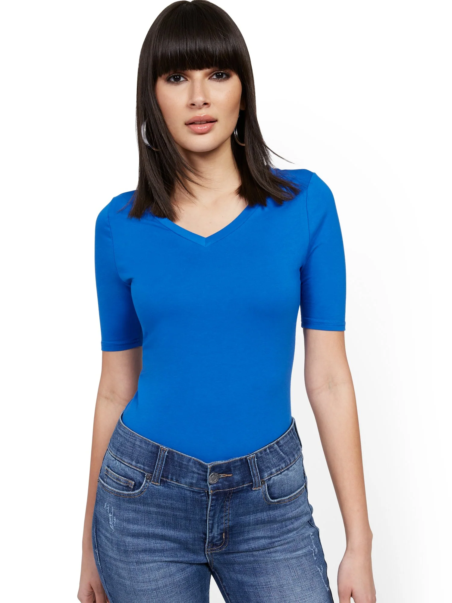Manhattan V-Neck Tee - Image 23