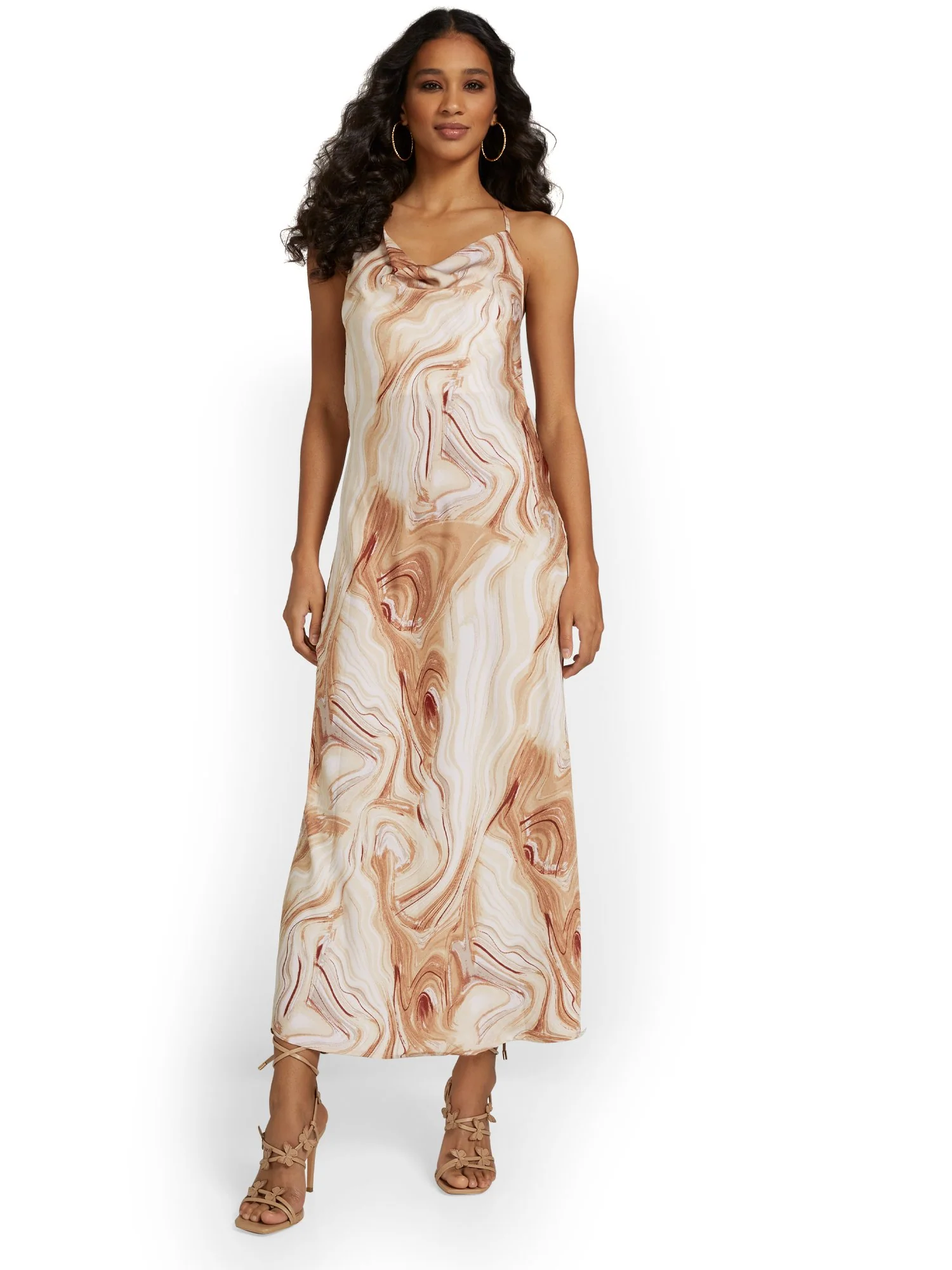 Sans Souci Marbled Satin Slip Dress - Brands We Love - Image 2