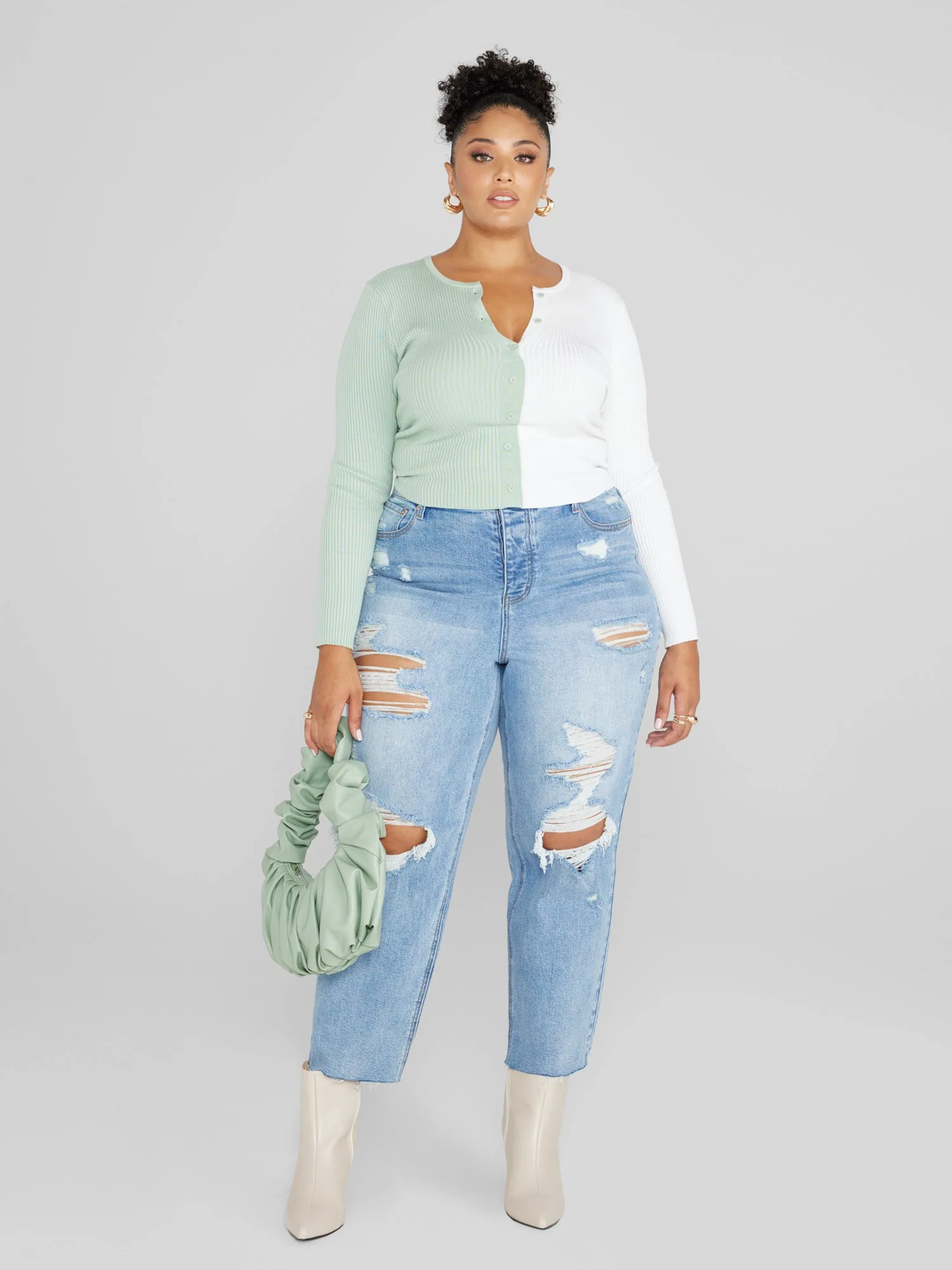Margie Wide Width Wedge Heel Booties - Image 6
